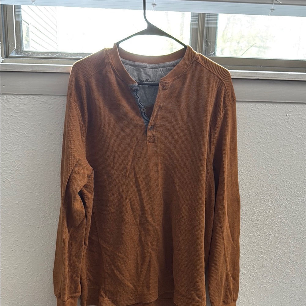 Eddie Bauer Brown Long Sleeve Tee